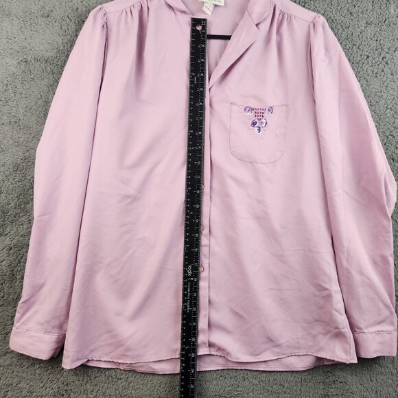 Vintage Levis Pearl Button Western Shirt Womens Small Purple Cowgirl Rodeo 80s - Picture 6 of 11